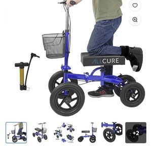 Allure Blue Kids Ride-On Tricycle with Basket
